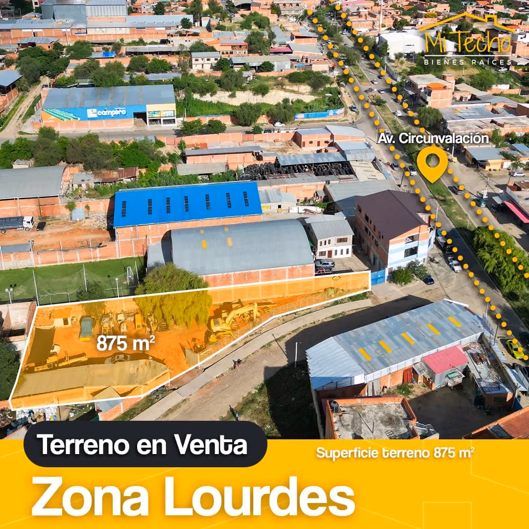 Lote en venta circunvalación 875 m²